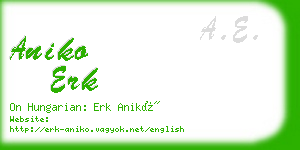 aniko erk business card